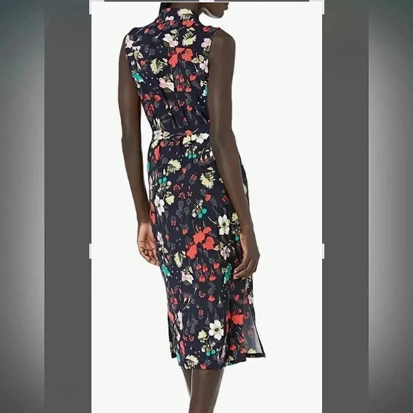 Tommy Hilfiger Blue Floral Sleeveless Button Down Dress - Picture 4 of 15